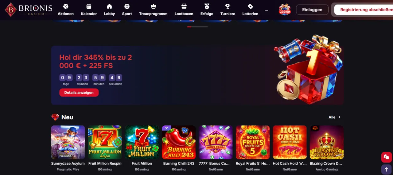 Brionis Casino Preview